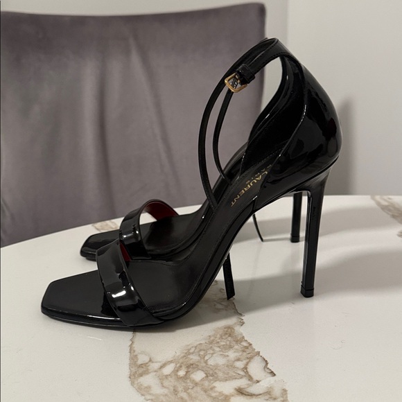 Saint Laurent Patent Leather High Heel Sandals Size 38 - Picture 4 of 9